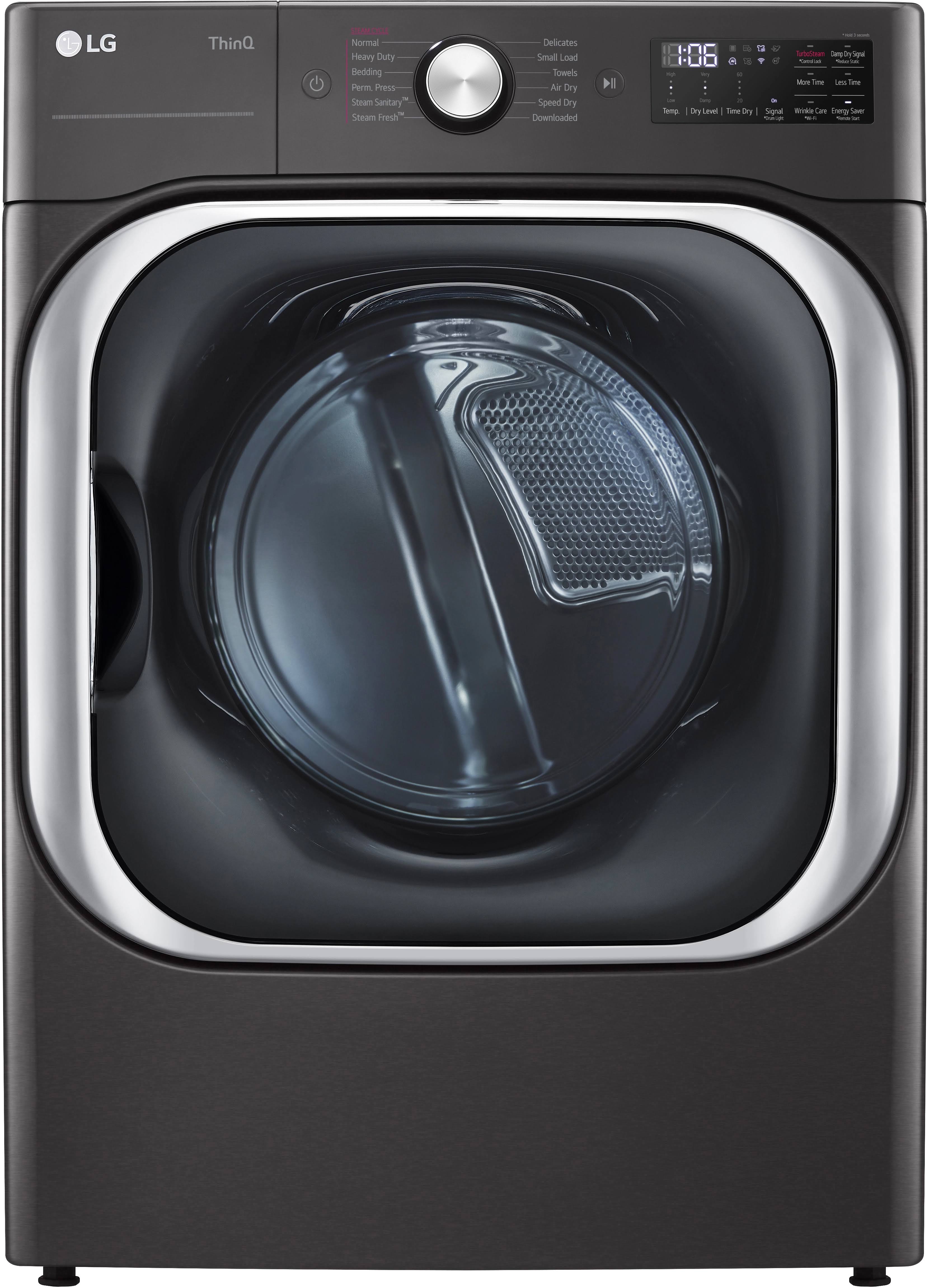 LG 9.0 Cu. ft. Black Steel Electric Dryer