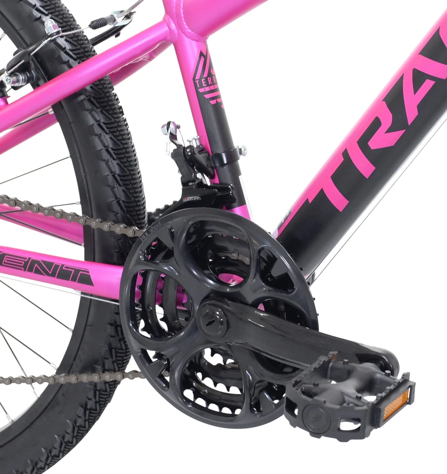 24 inch Teen Tracer Girl's Mountain Bicycle, Pink Image 8