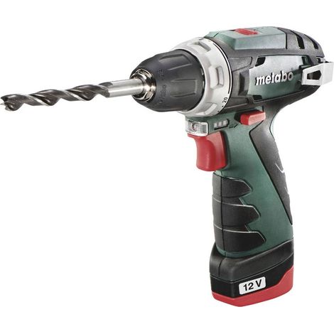 Metabo – Perceuse-visseuse sans fil 12V avec 2 batteries 2.0Ah – Moteur Brushless – Couple max 34Nm – Pour perçage acier 10mm et bois tendre 18mm — vue 1