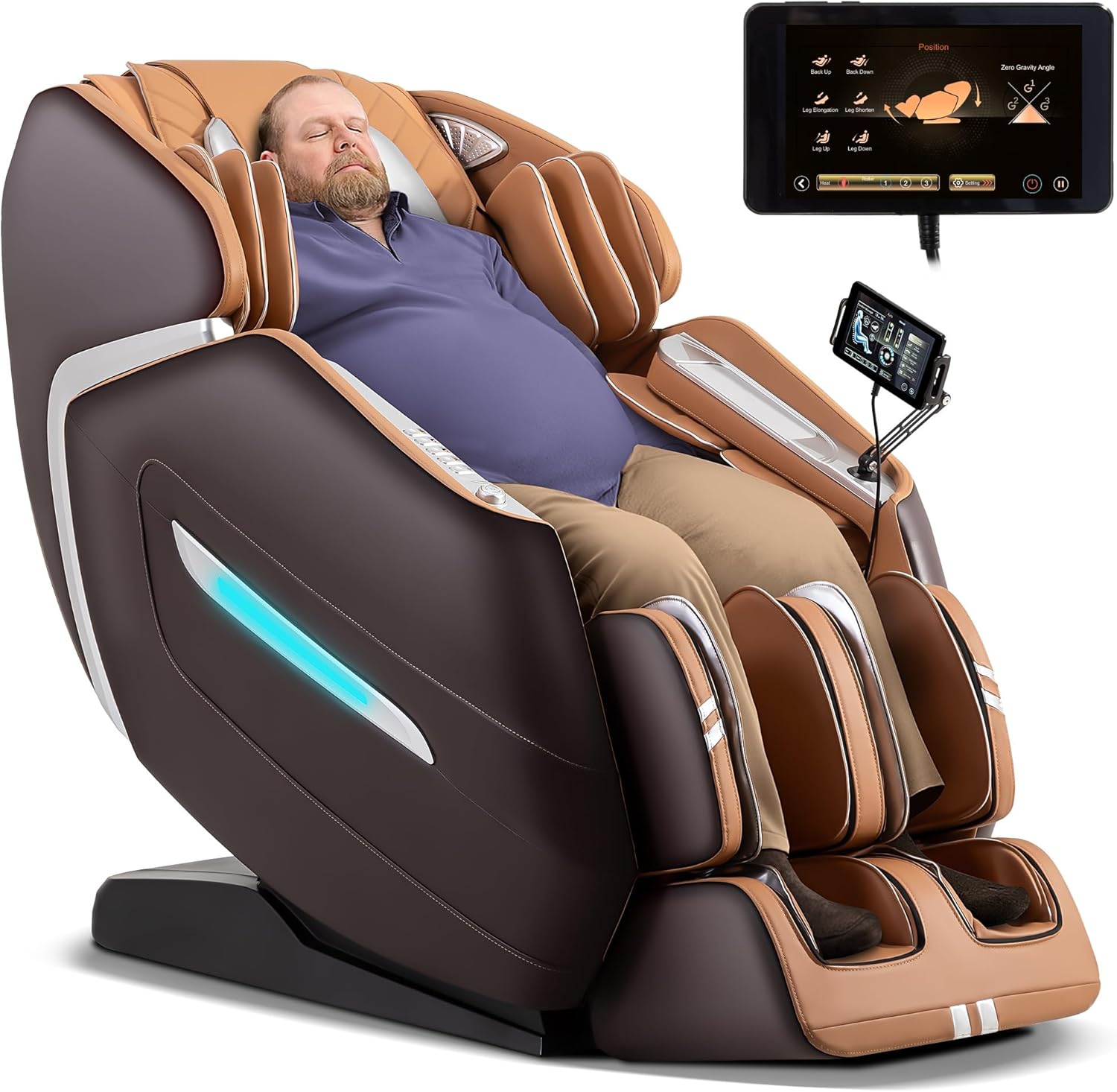 MassaMAX A580 2026 4D Massage Chair for Big & Tall People Full Body Massage Up to 6'10