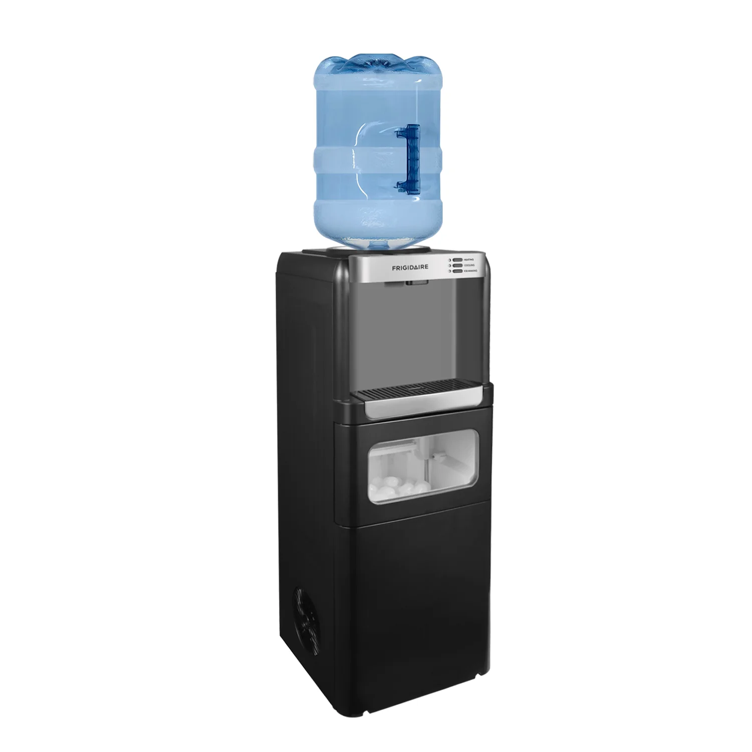 3-in-1 Water Cooler Dispenser with Built-in Ice Maker �?Hot Cold, 5 Gallon, Black - Image 4