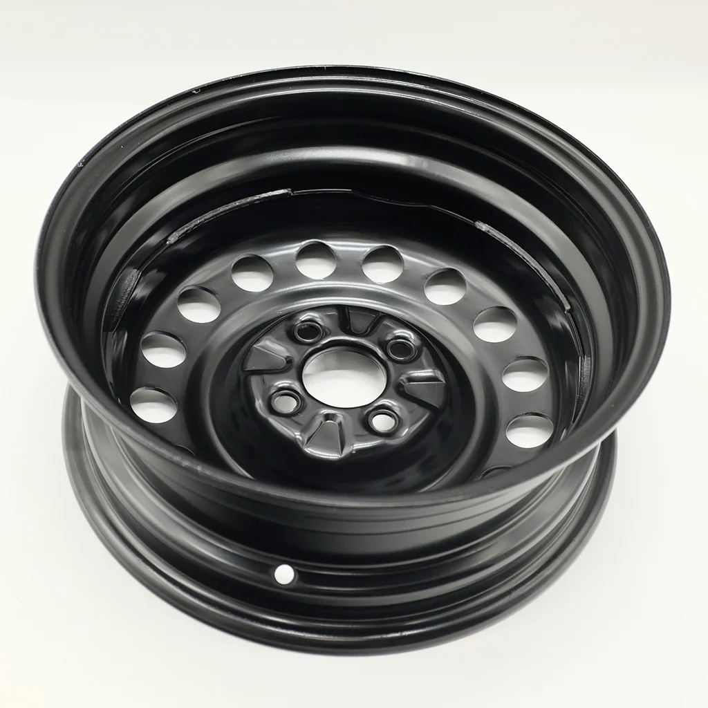 15" Single 15X5.5 Black Steel Wheel For Nissan Versa 2013-2019 OEM Design Replacement Rim - Image 5