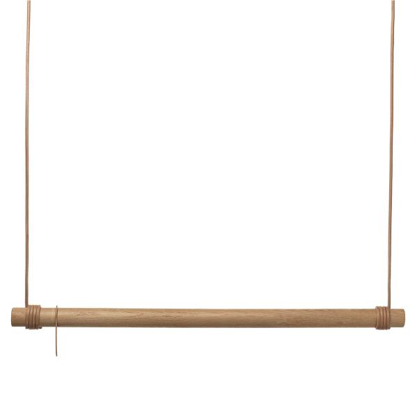 Swing L garderobestang 110 cm eik/skinn