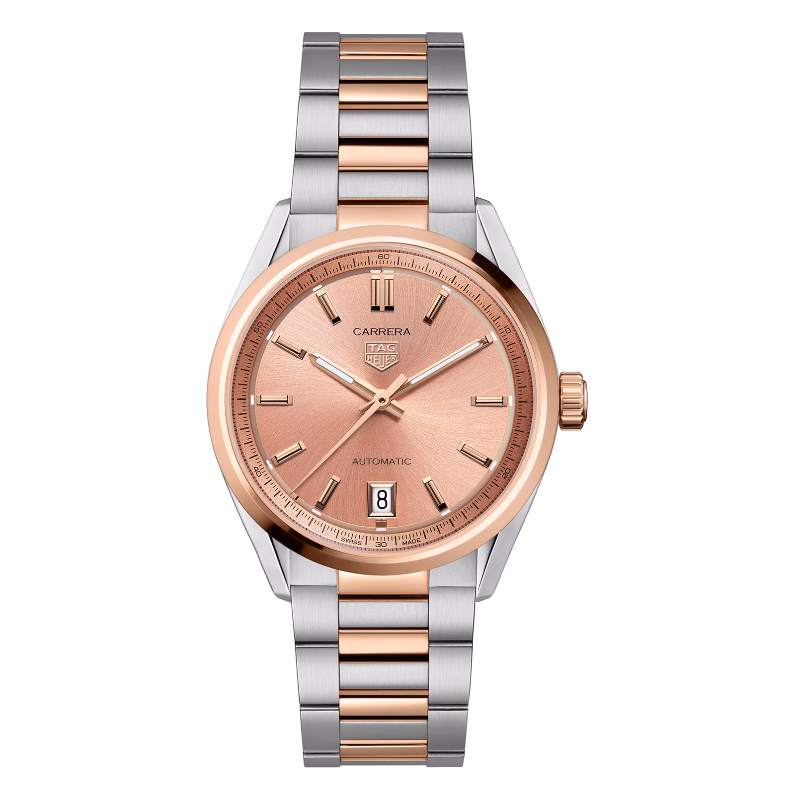 【Super Clone】TAG Heuer Carrera Date 36mm Ladies Watch Rose Gold WBN2350.BD0000