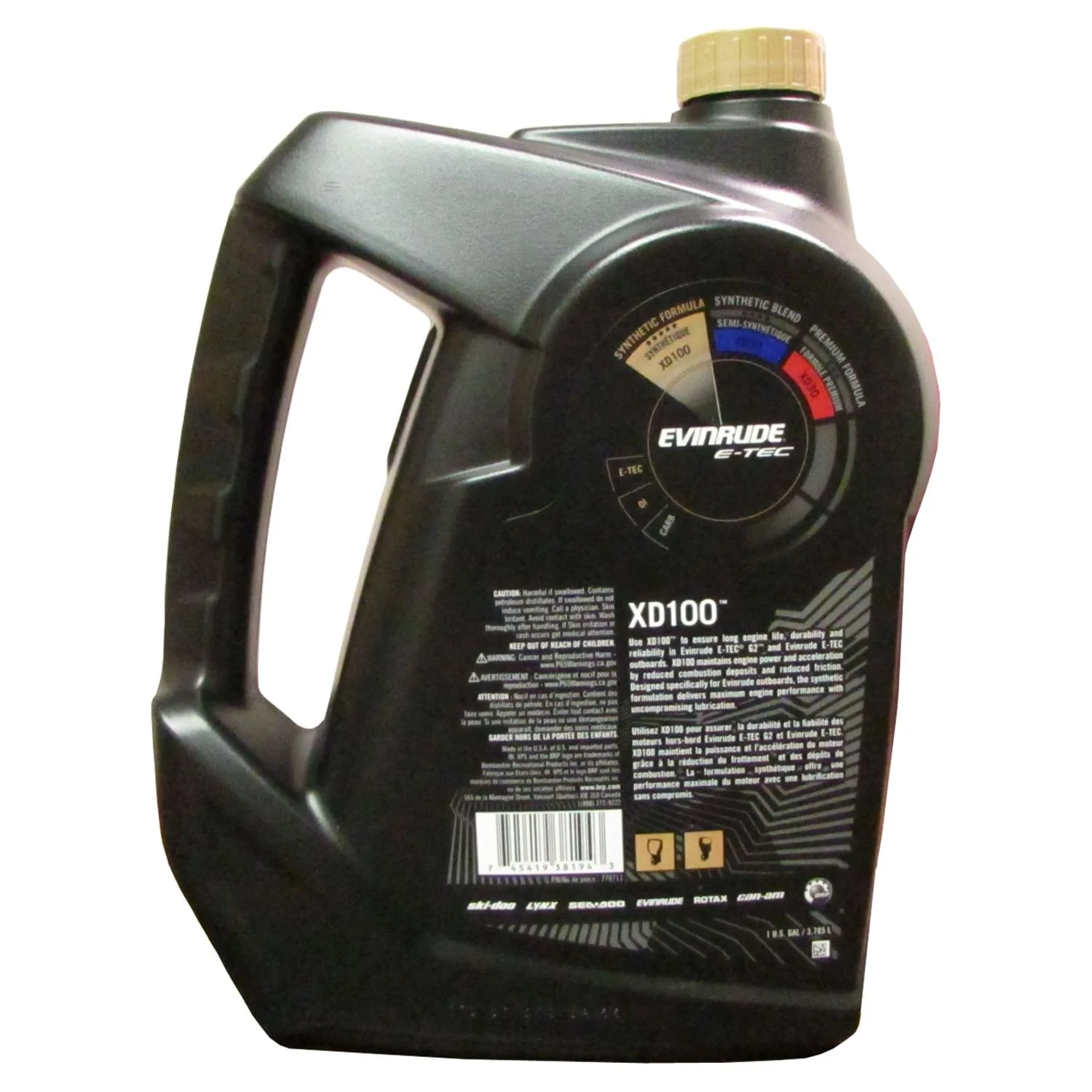 Johnson Evinrude/OMC XPS Marine XD100 Oil Gallon 3 Pack 779711, 0779711, 0764357