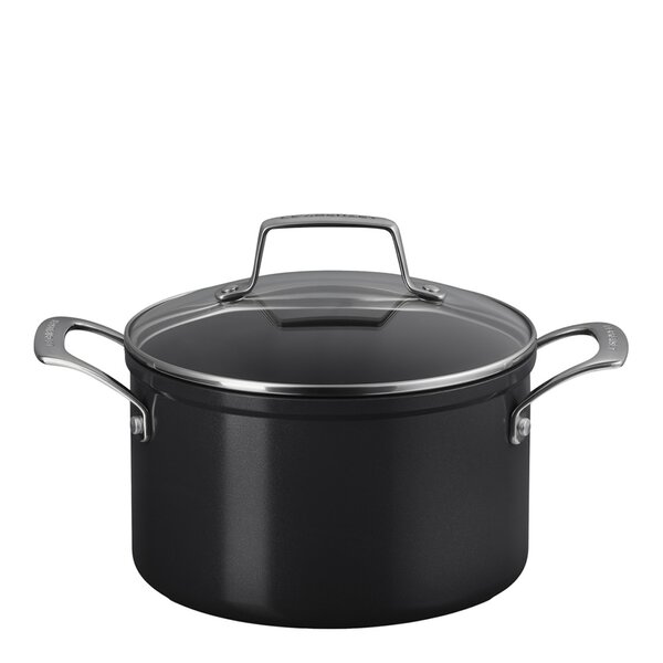 ENSC gryte med glasslokk 3,8L 20 cm black