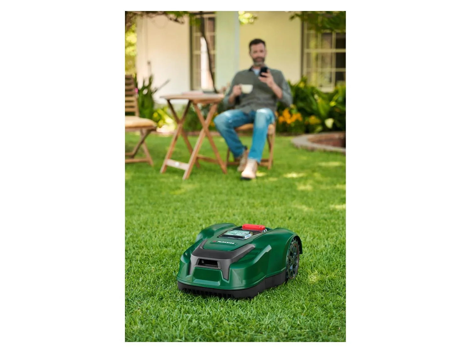 PARKSIDE Tondeuse robot Smart, 1000 m + Garage, 20 V