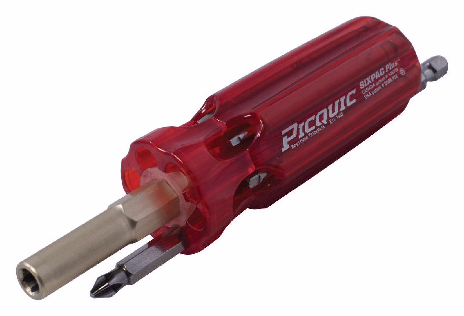 Picquic Toolmpany 88100B 7 Bit Sixpac Plus Multi-Bit Screwdriver   Pack of 12