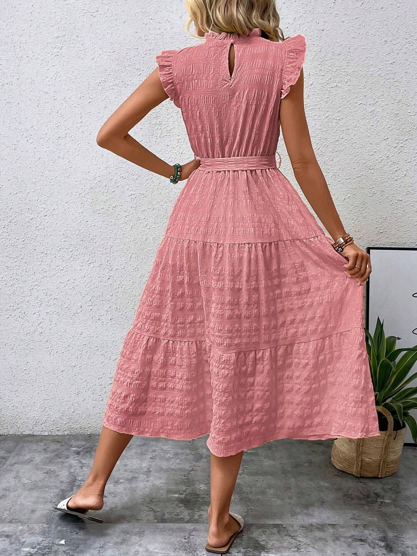 Sophie Paris | Robe à lacets à manches volantes