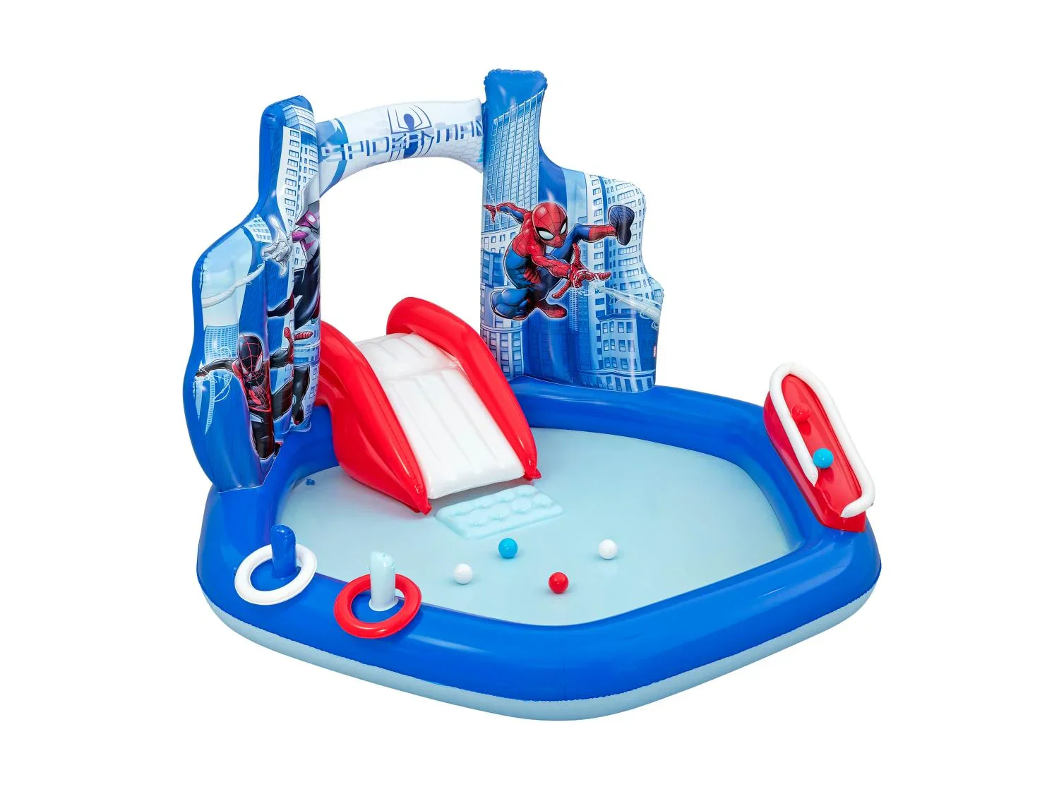 Bestway Aire de jeux gonflable Spider-Man ou Princesses Disney