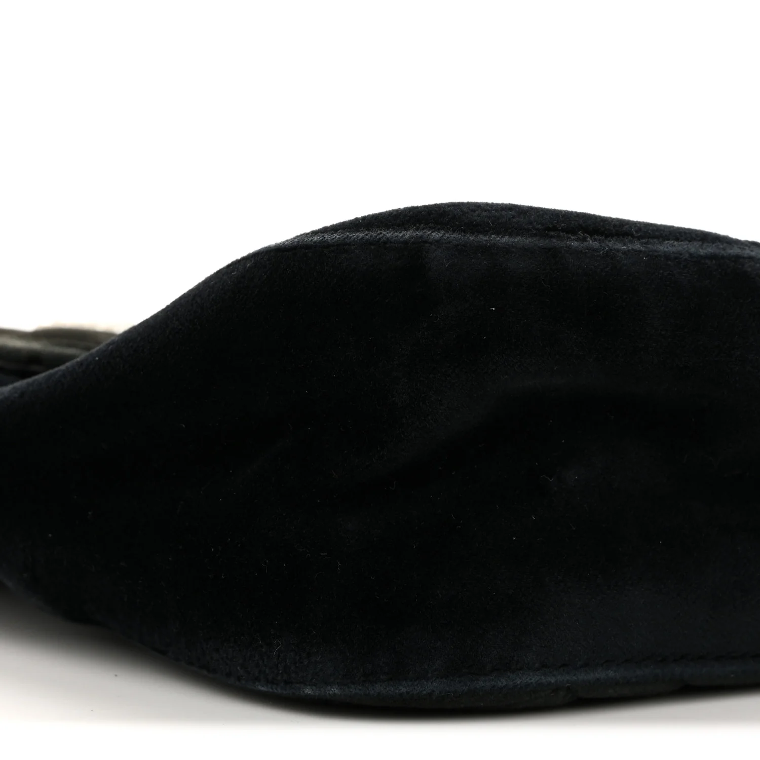 Velvet Matelasse Loved Embroidered Medium GG Marmont Shoulder Bag Black