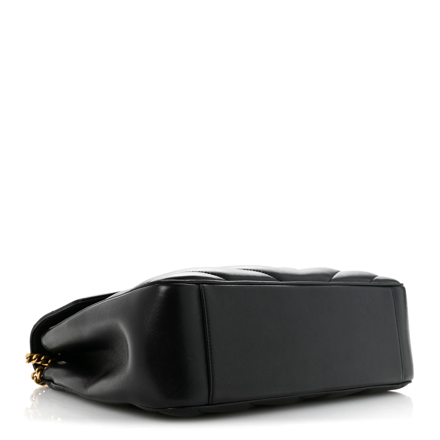 Lambskin Quilted Monogram Large Loulou Black