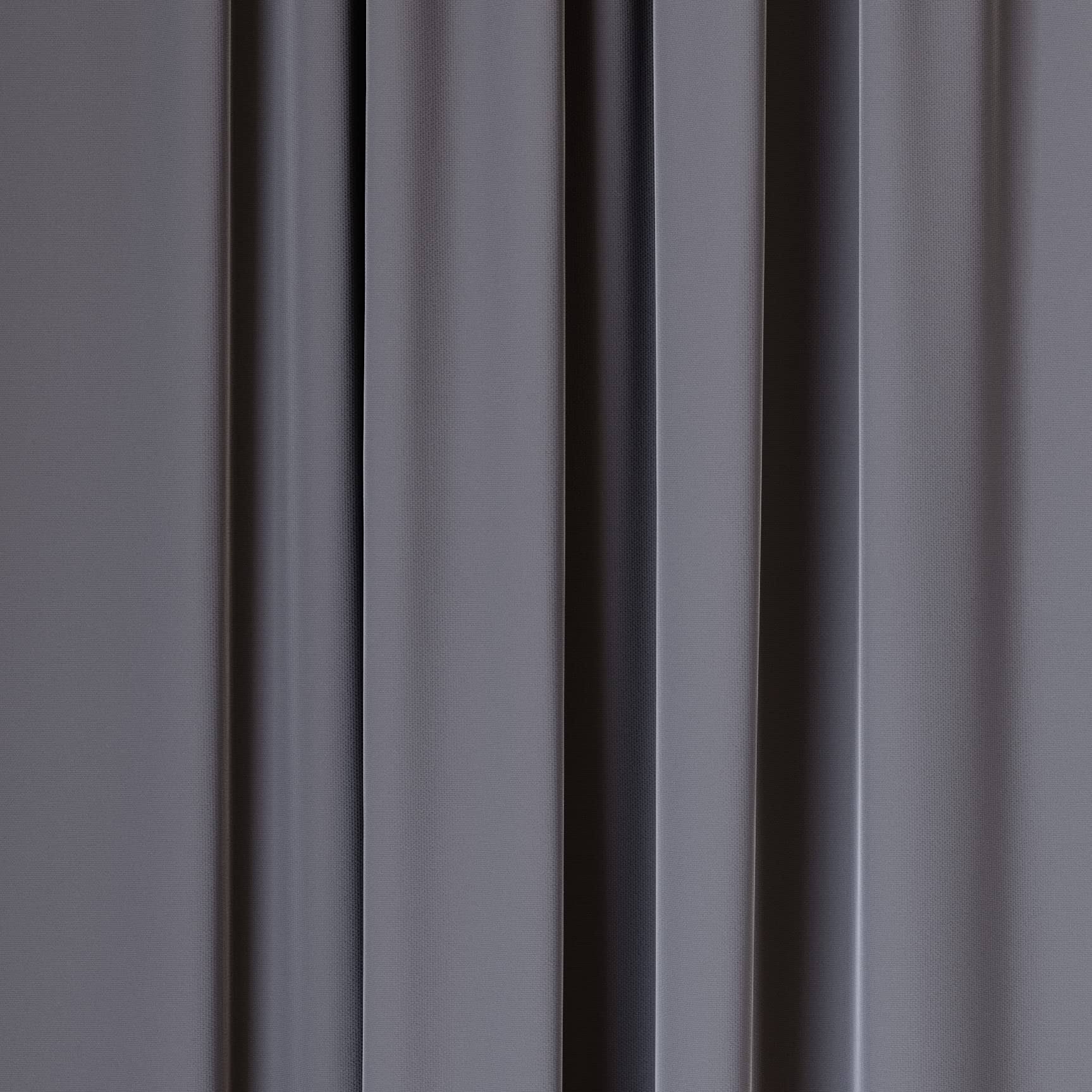 Umbra Twilight Blackout Curtains, Set of 2 - 63 Inches - Charcoal