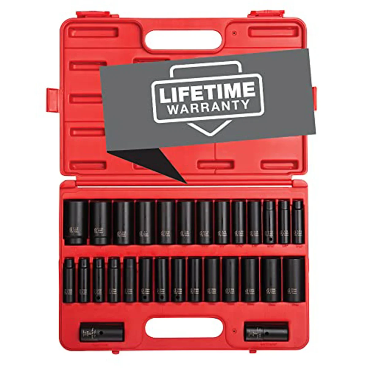 Sunex 5153DD 1/2 Drive 29 Piece SAE & Metric Deep Impact Socket Set
