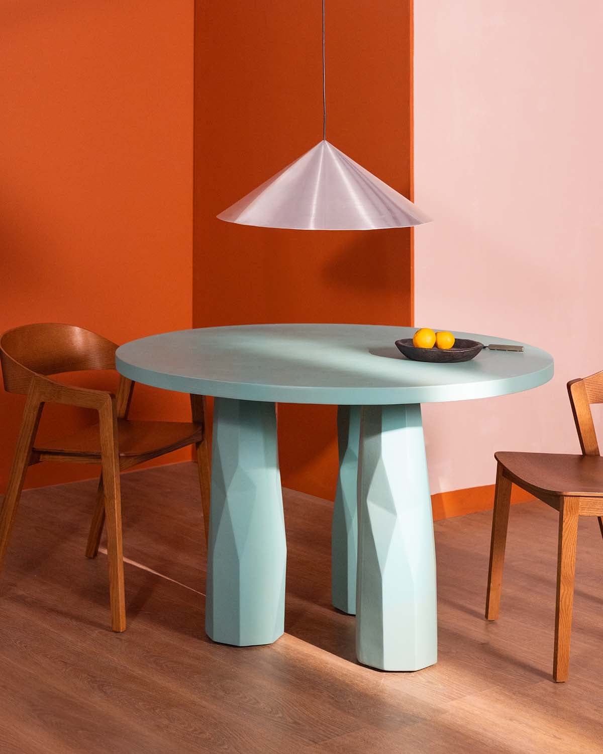 Rune - Mesa de Comedor Redonda de Cemento (Ø120 cm) Rune