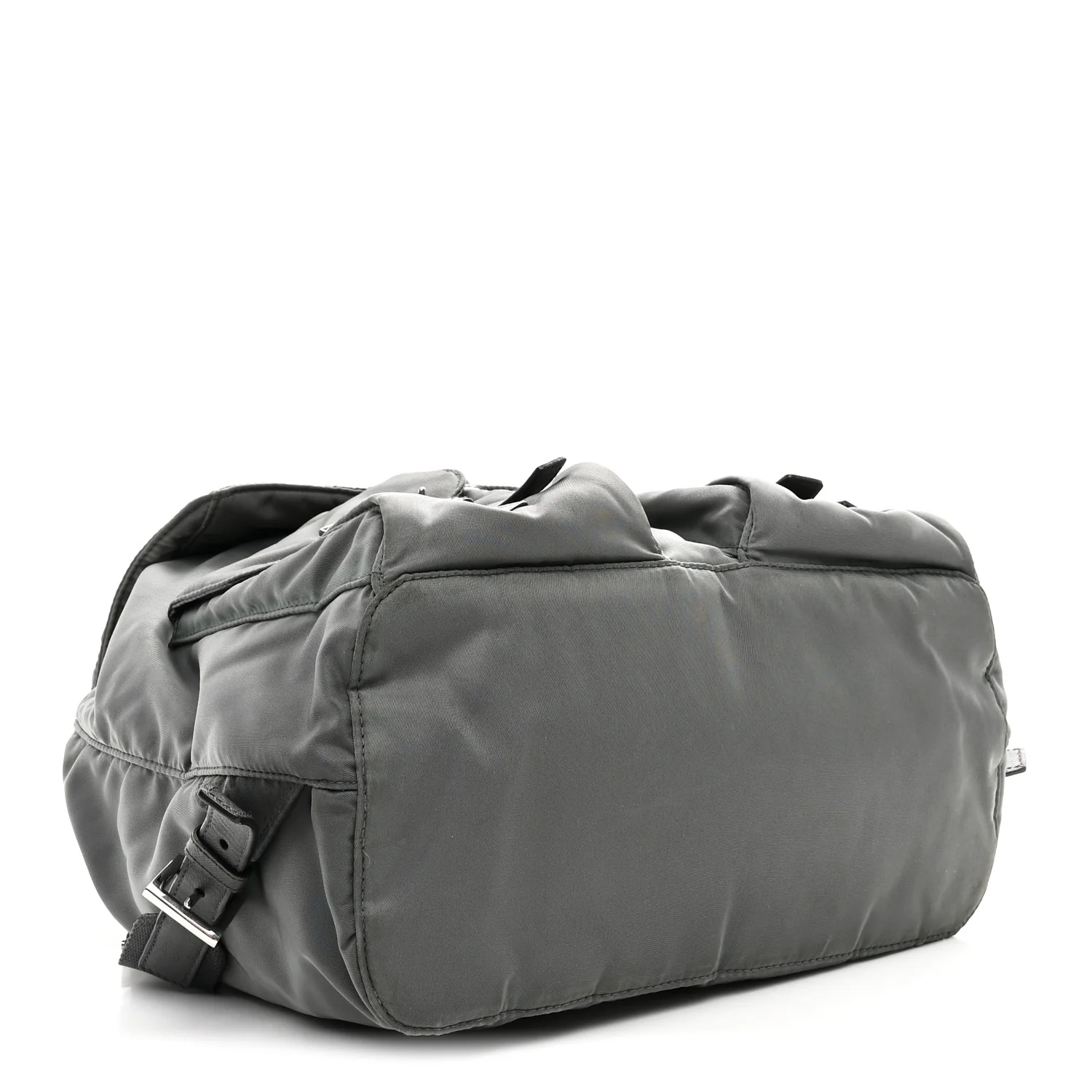 Tessuto Nylon Saffiano Medium Backpack Anthracite