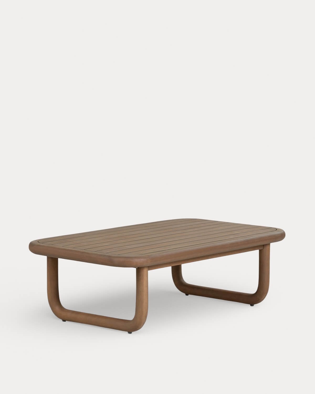 Edvard - Mesa de Centro Rectangular de Madera de Eucalipto (110x65 cm) Edvard