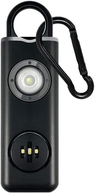 Rechargeable Personal Safety Alarm for Women | 130dB Loud Siren with Strobe Light & Flashlight | Self Defense Keychain for Girls, Elderly & Night Safety – Compact & Easy to Carry