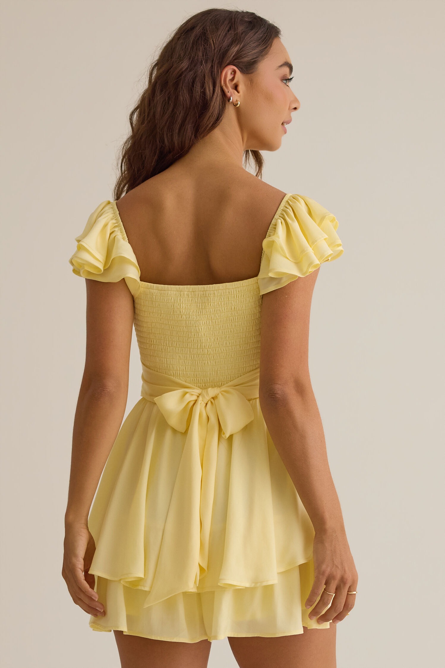 Lainey Double Layered Satin Romper