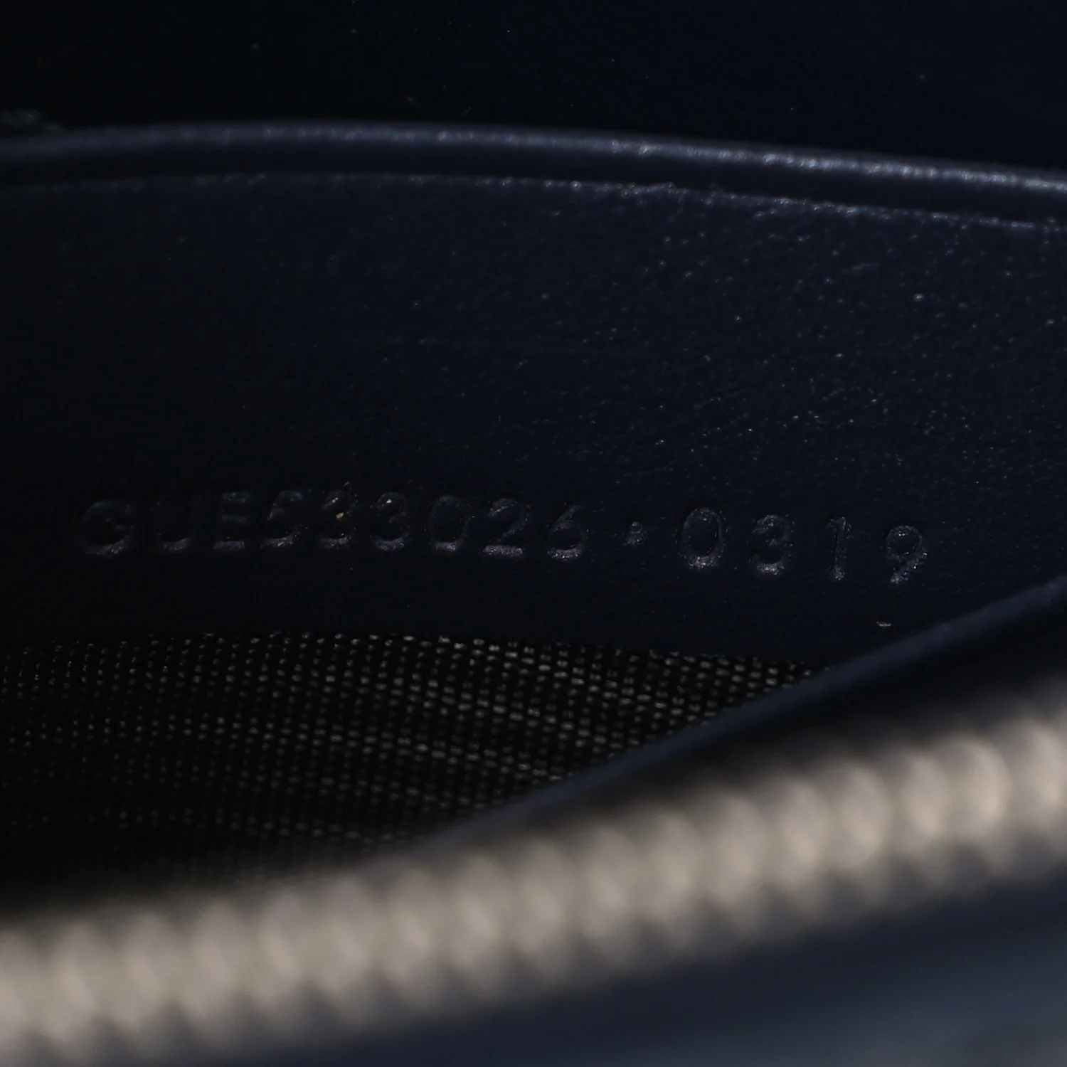 Calfskin Crocodile Embossed Monogram Sunset Chain Wallet New Cobalt