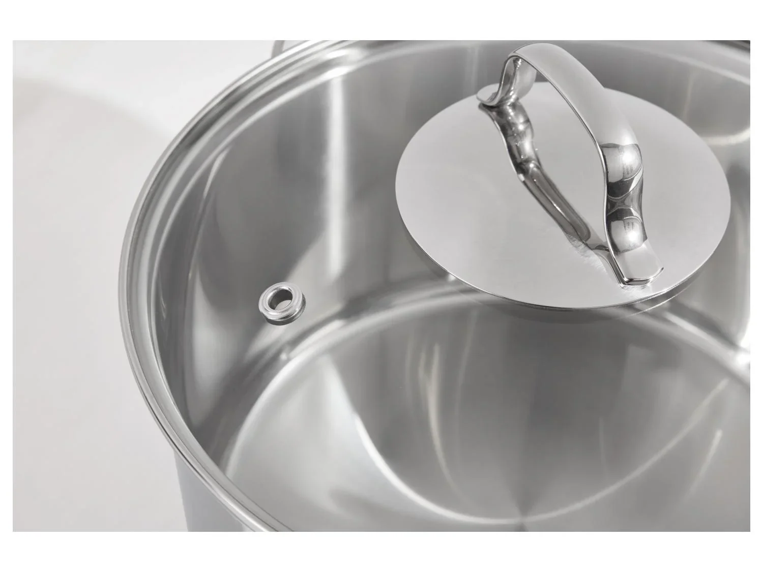 SILVERCREST Faitout premium en acier inoxydable,  24 cm