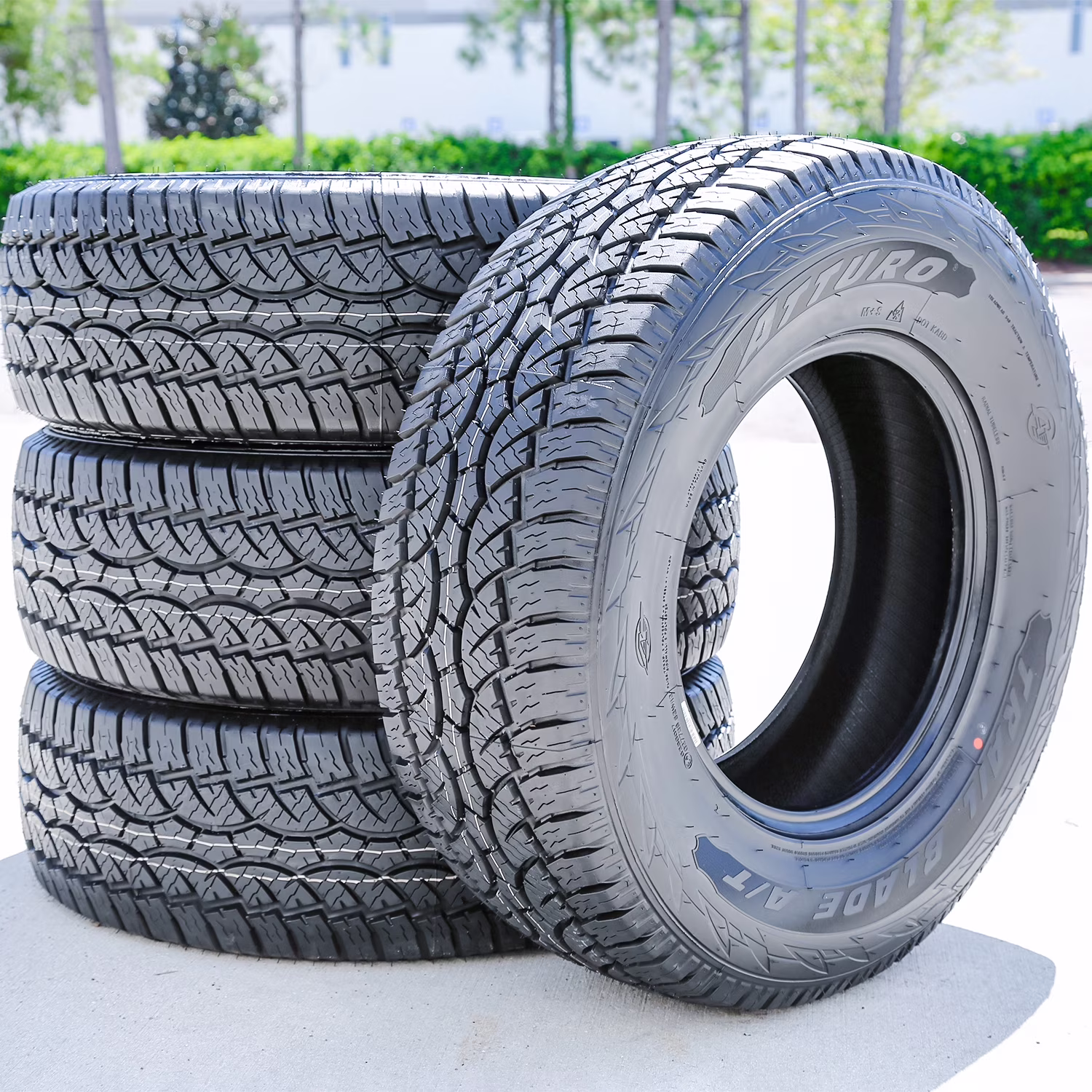 Set of 4 (FOUR) Atturo Trail Blade A/T LT 245/75R16 Load E (10 Ply) AT All-Terrain Tires