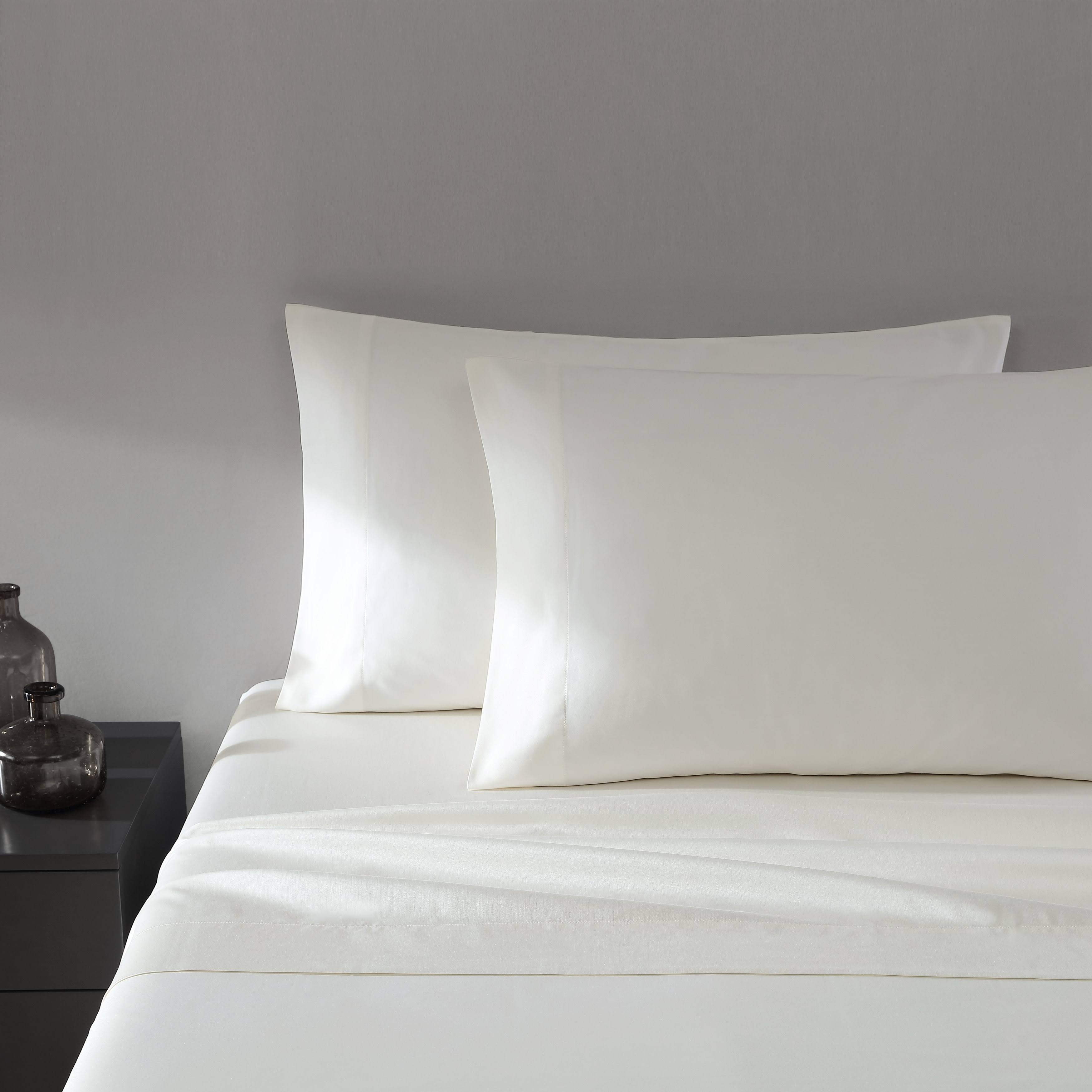 Vera Wang 800 Thread Count Sateen CVC Sheet Set, Queen, Ivory