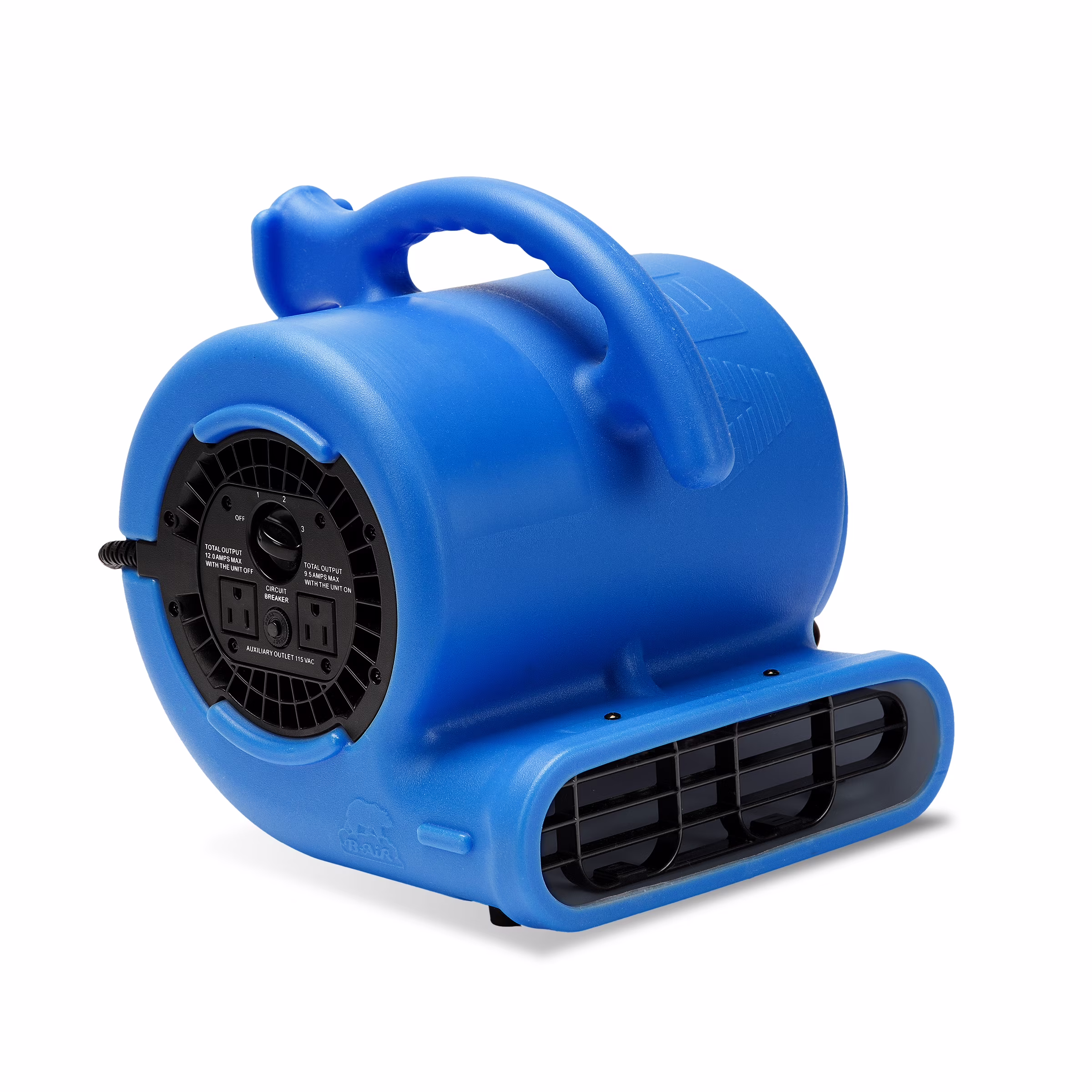 VP-25 1/4 HP Air Mover for Water Damage Restoration Carpet Dryer Floor Blower Fan Home and Plumbing Use, Blue(Blue)