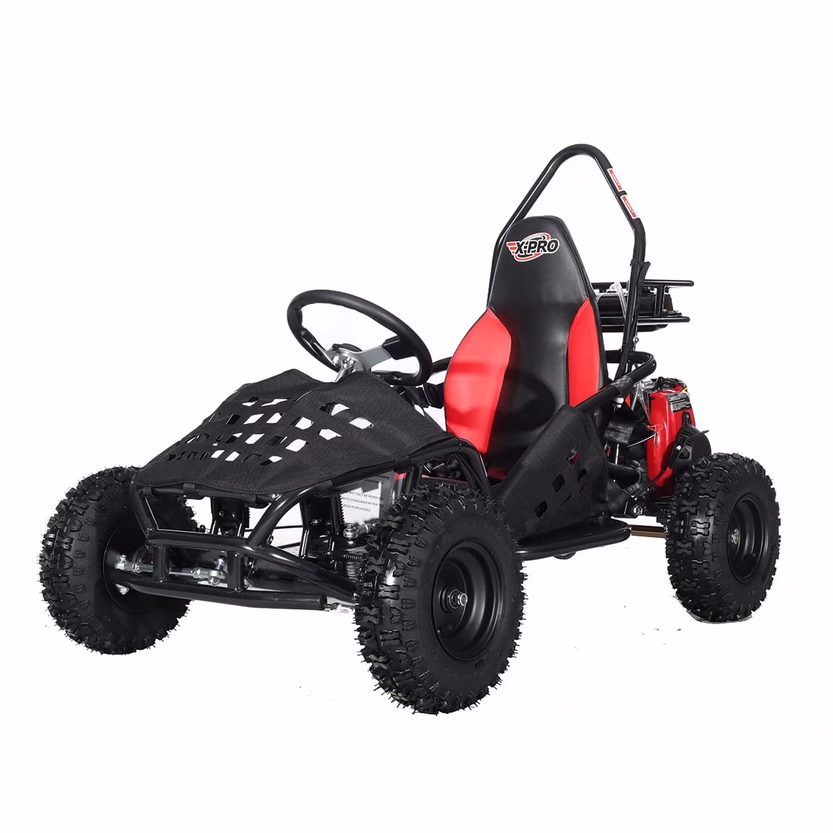 Brand New Rover 50cc Gas Go Kart with Pull Start, Rear Disc Brake, 6" Wheels!(Black)
