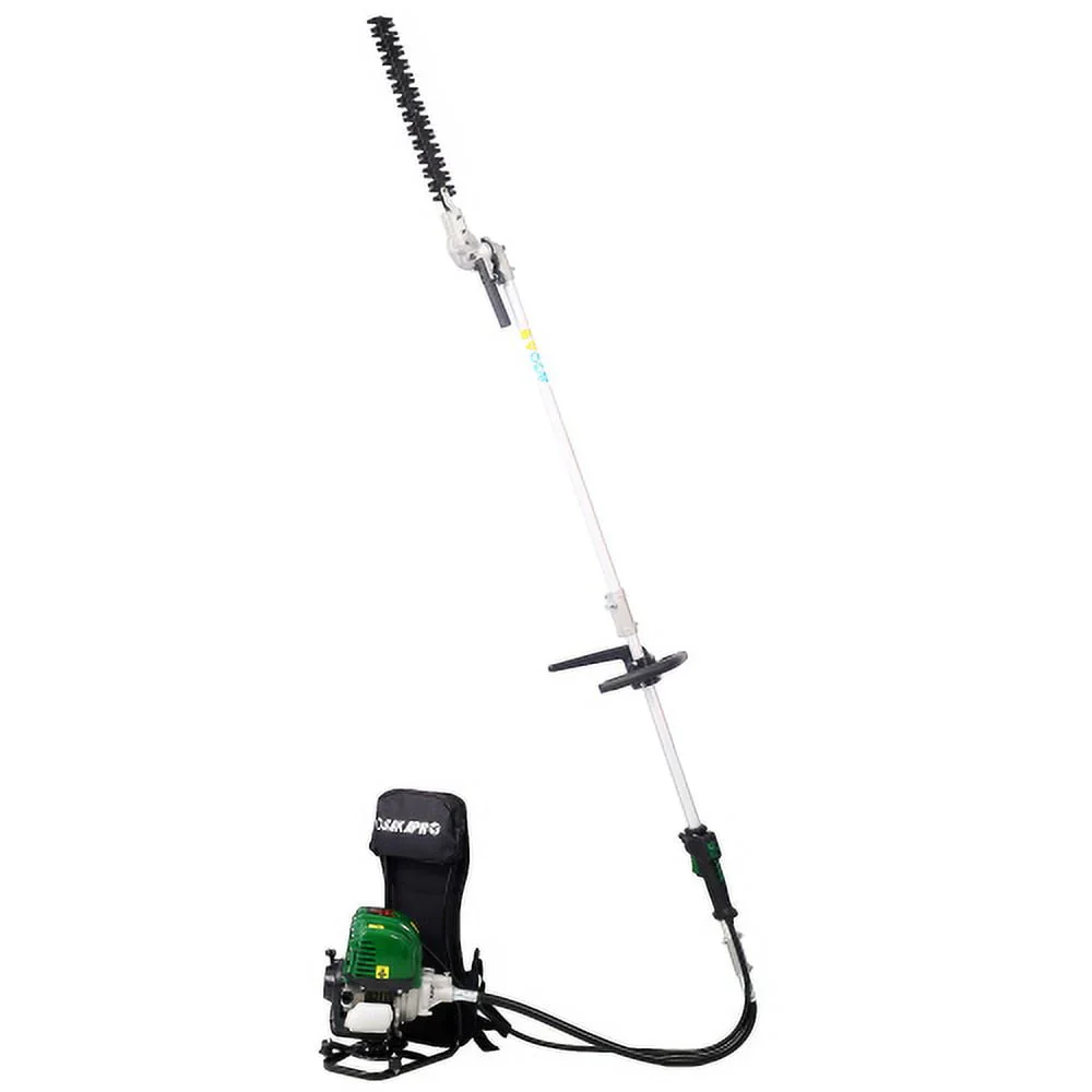4 in 1 Multi-Functional Trimming Tool, 38CC 4-stroke Garden Tool System with Gas Pole Saw, Hedge Trimmer, Grass Trimmer and Brush Cutter, EPA Compliant