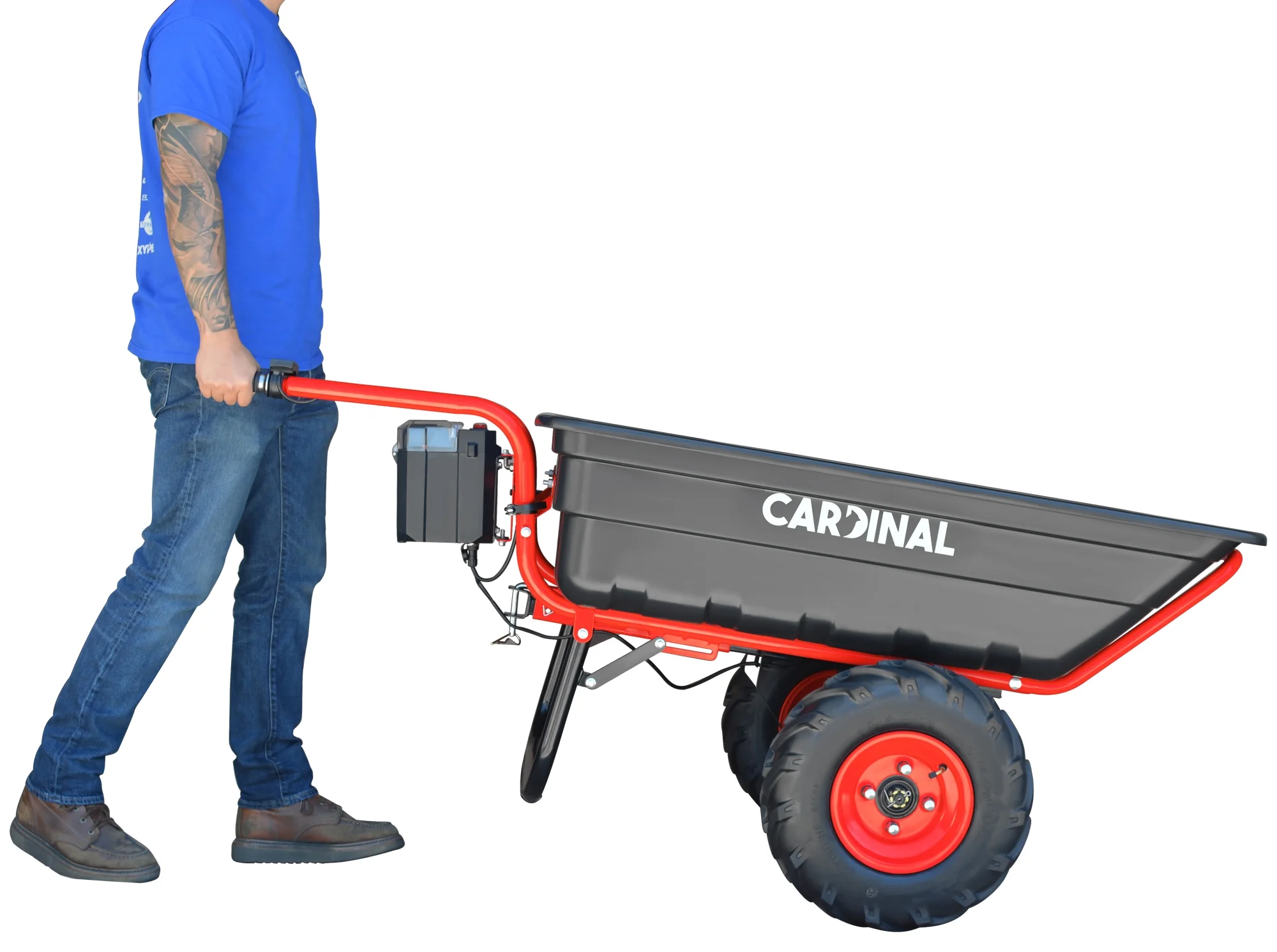 Heavy Duty Electric Utility Cart 40V Battery-Powered Wheelbarrow 660-lb. Bucket Capacity - Image 6