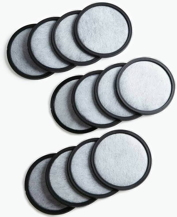 Premium Replacement Charcoal Water Filter Disks for Mr. Coffee Machines - 12 Pack