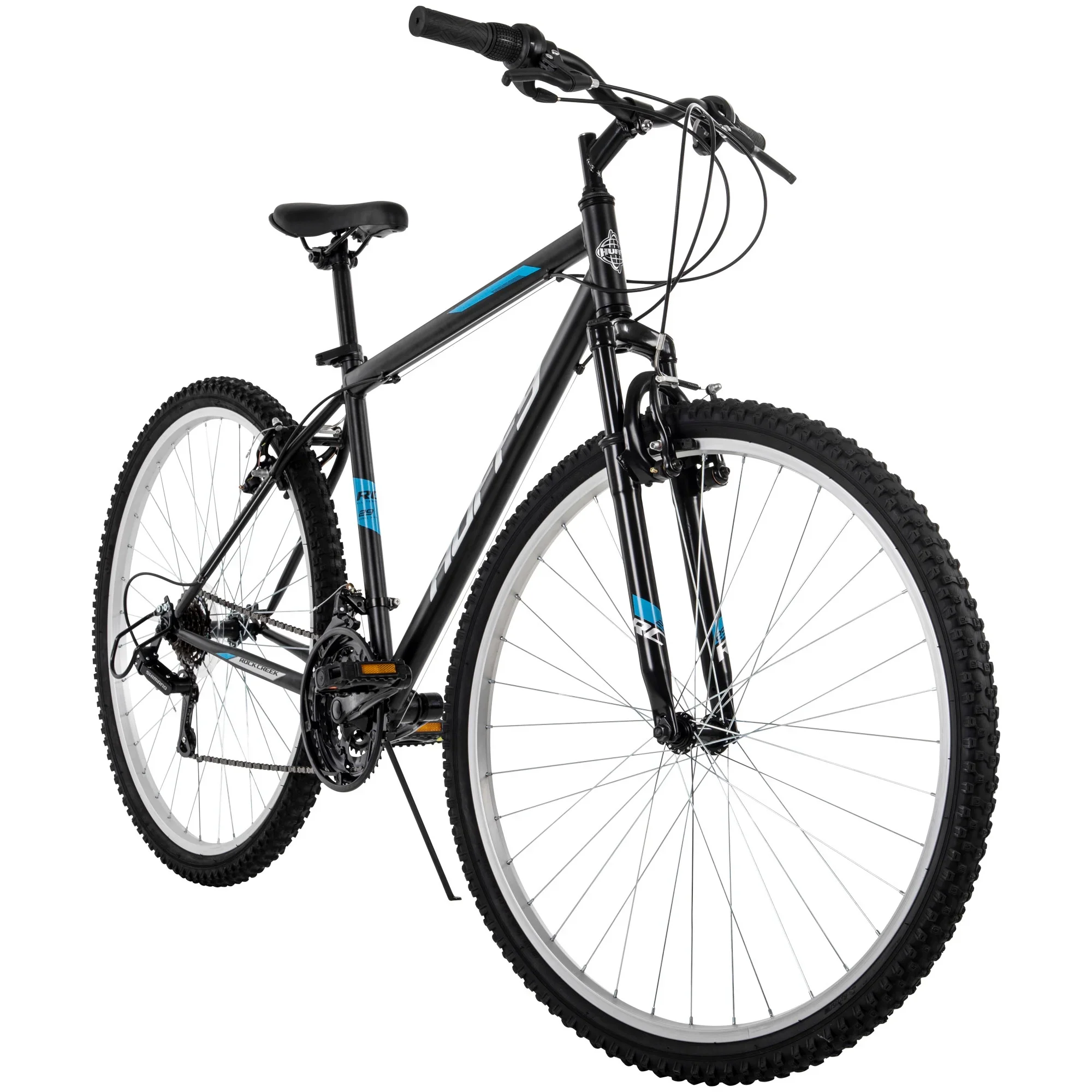 Huffy 29 Rock Creek Mountain Bike, Fits Riders 5'0+, Matte Black, Adult, Men's