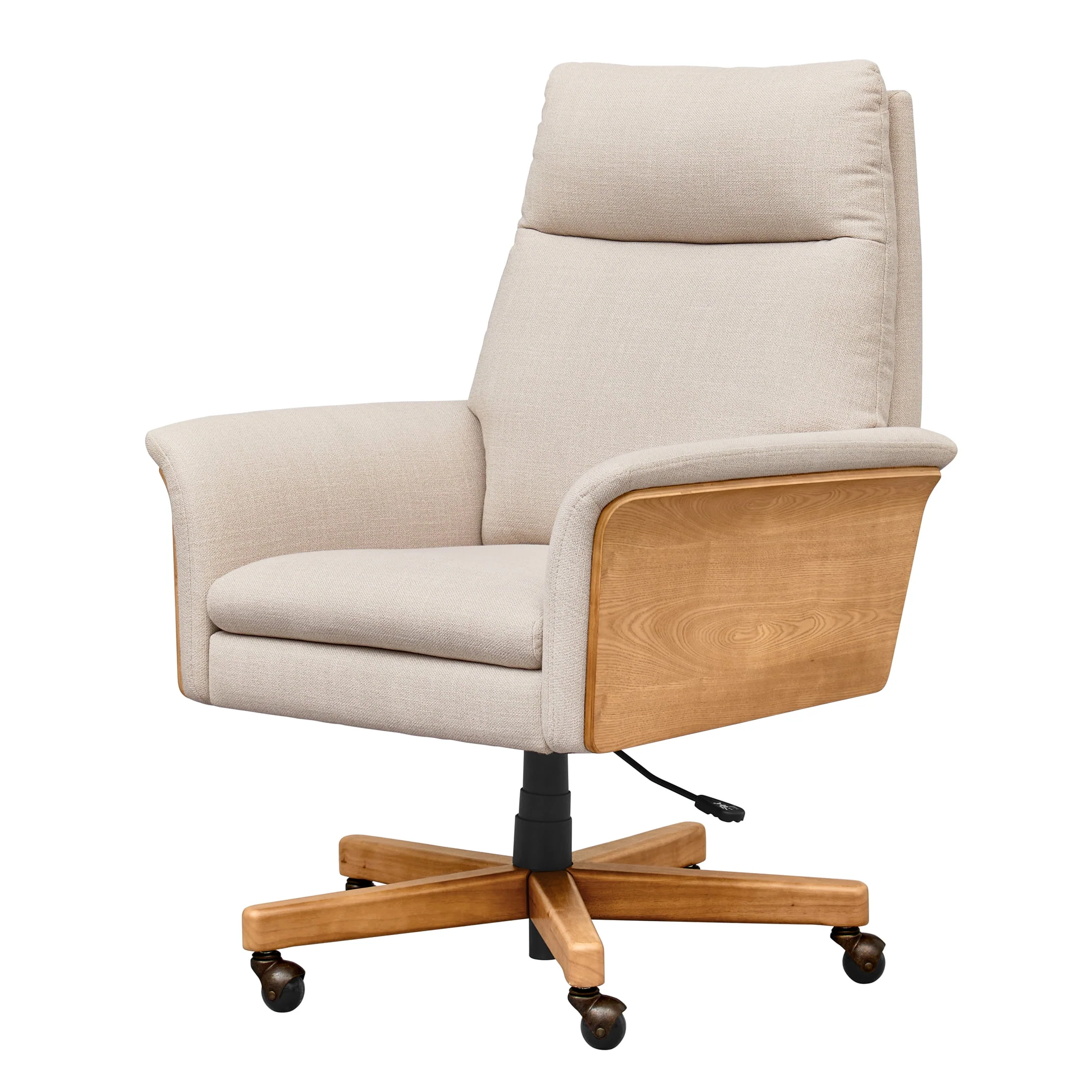 Better Homes & Gardens Juliet Tall Back Office Chair, Olive and Light Honey Finish