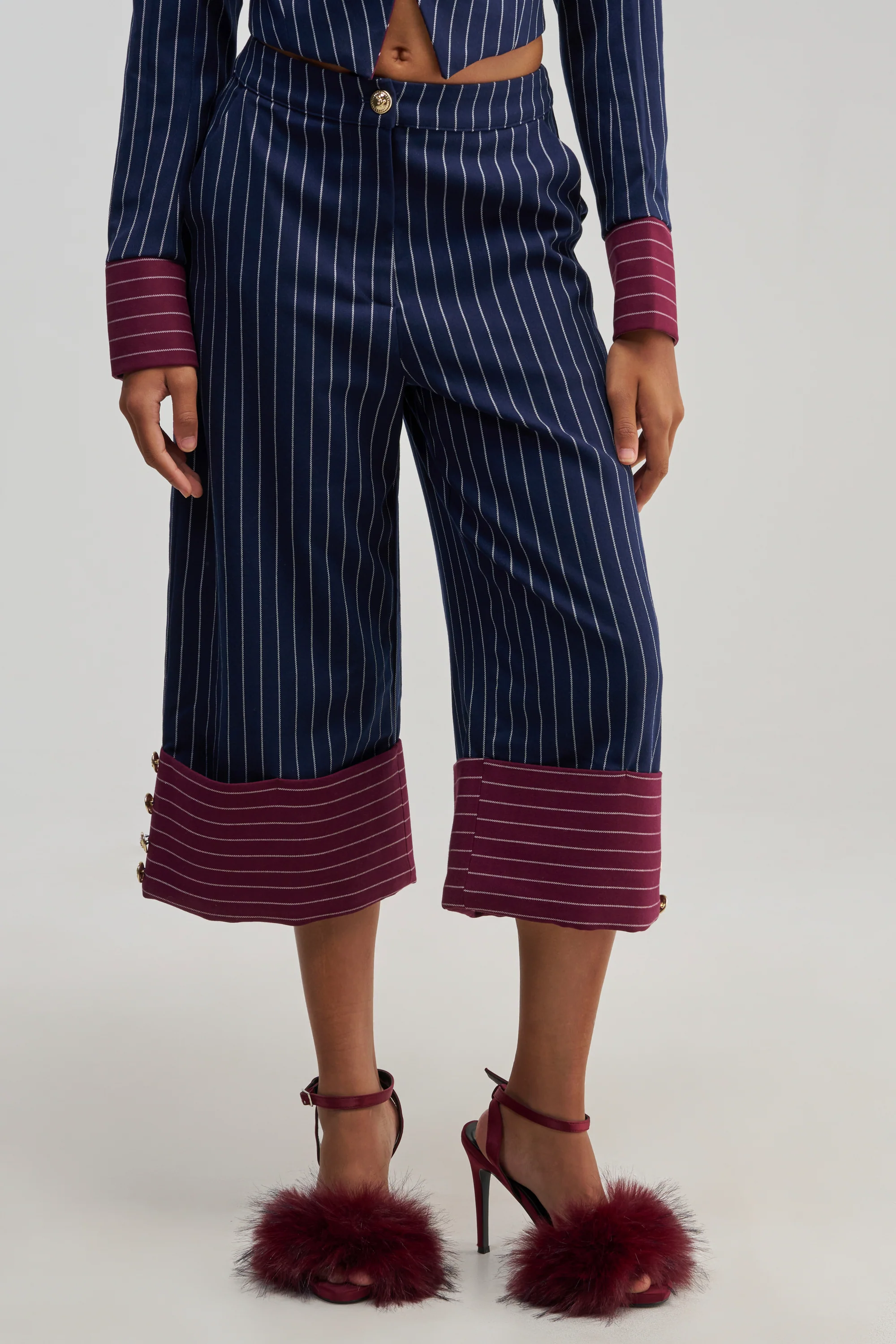 NEVER BETTER PINSTRIPE TROUSER - Akira Store