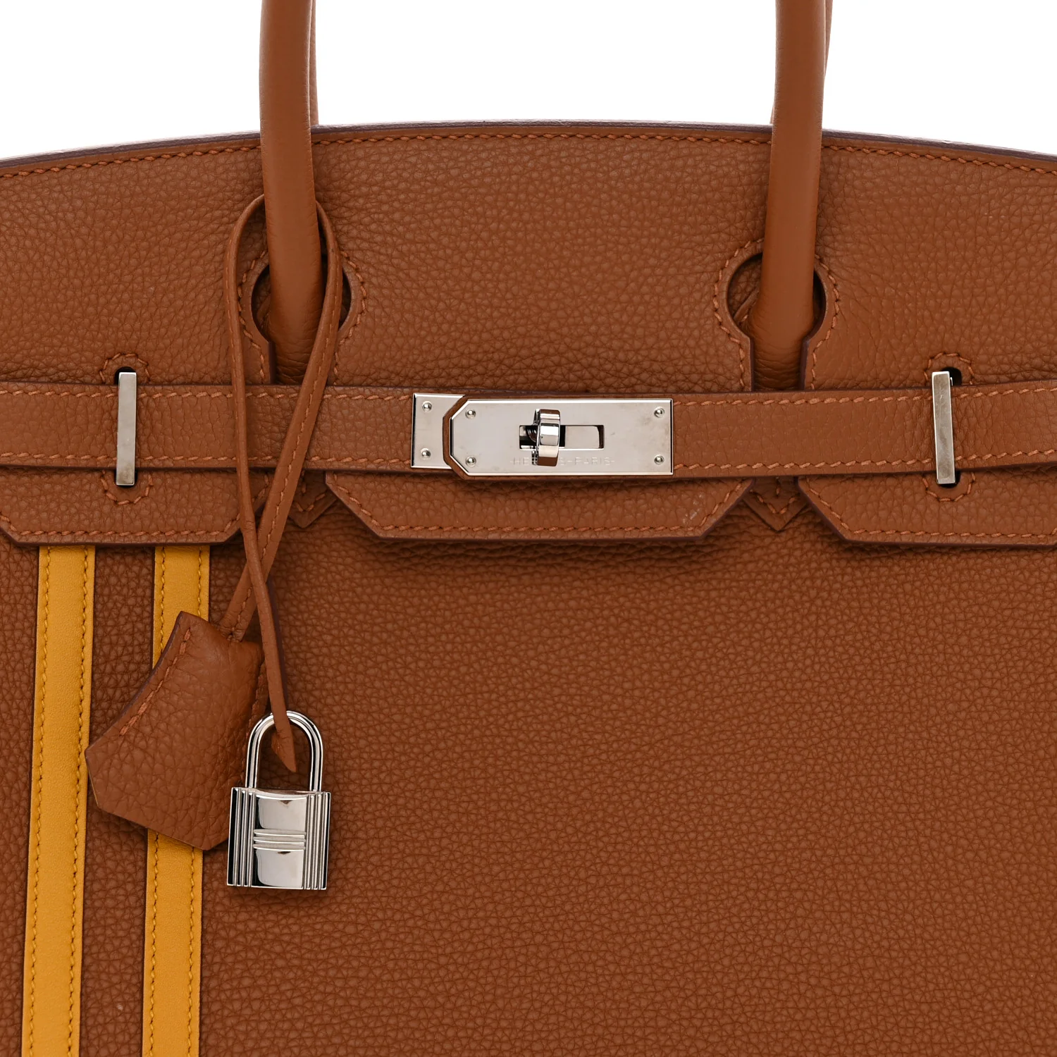 Togo Swift Officier Birkin 30 Gold Ambre