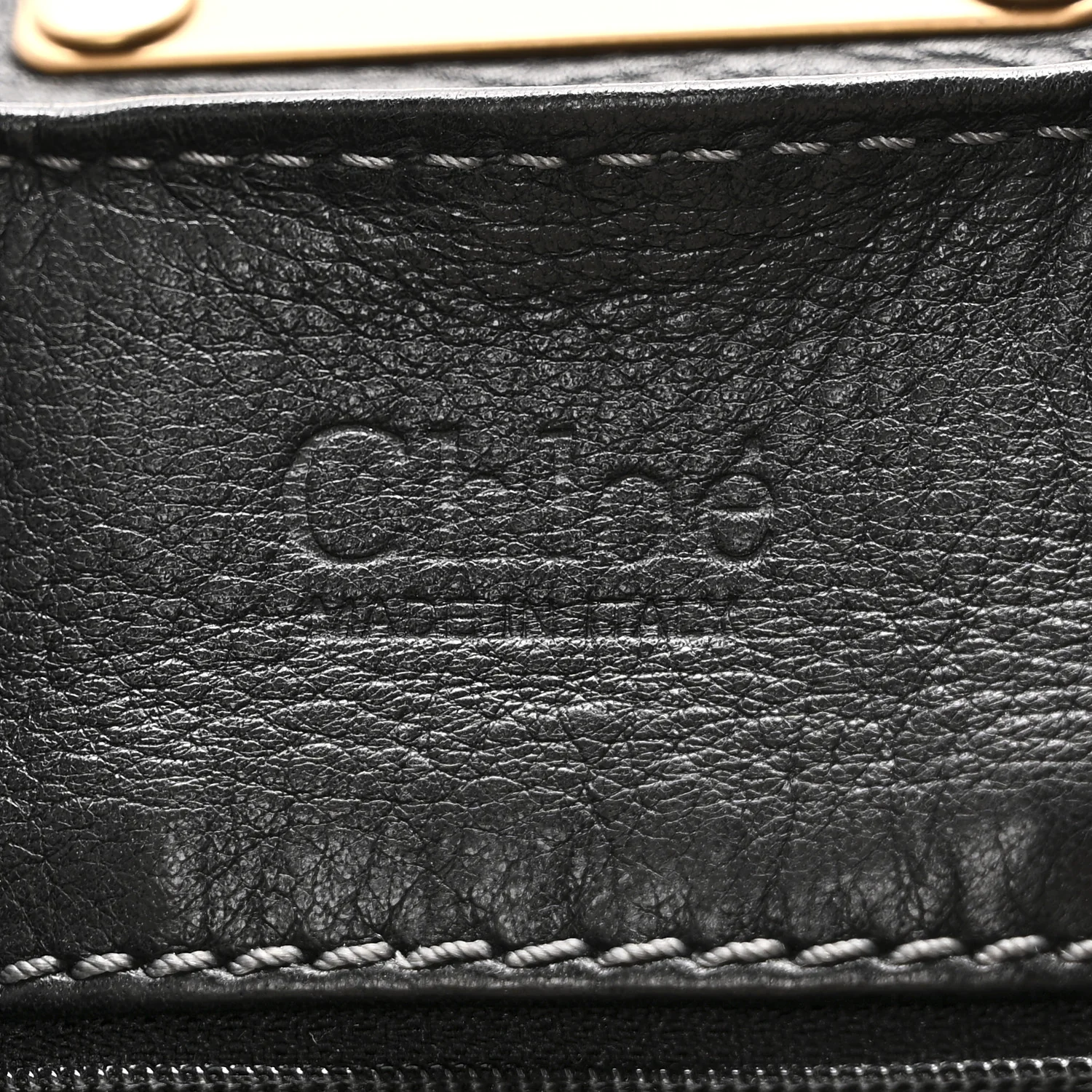 Calfskin Medium Paddington Satchel Black