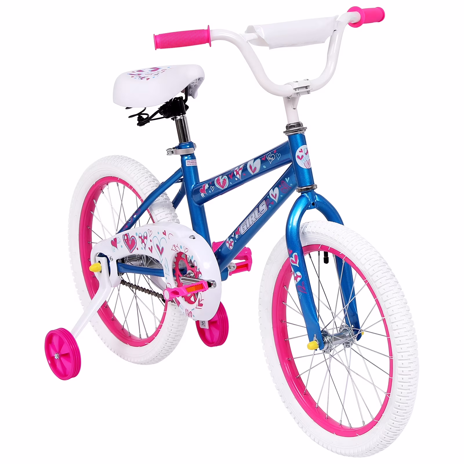 Kids Bike 18 inch Bicycle for Girls Ages 6-12 Years Child, Blue