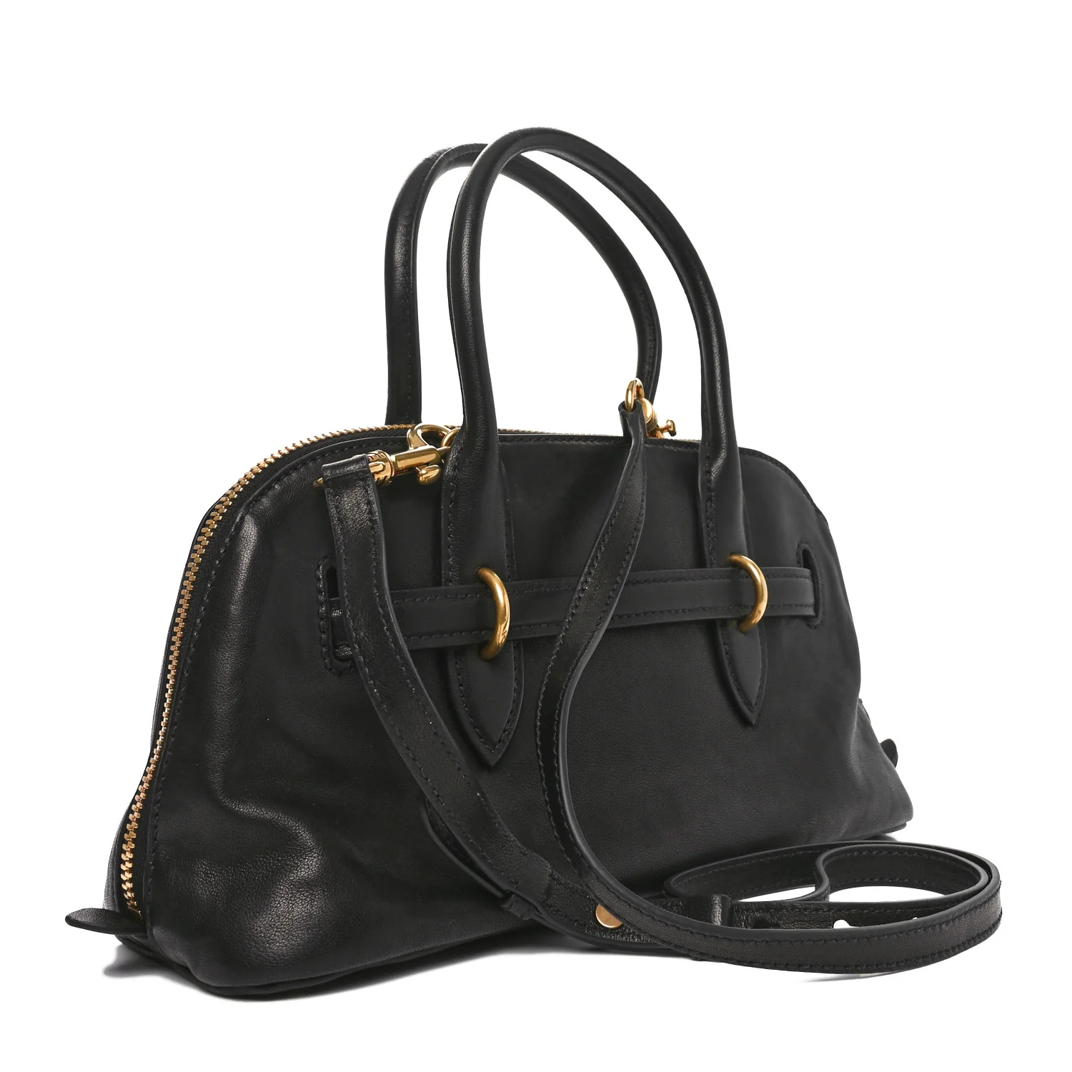 Nappa Aviator Regular Aventure Bag Black