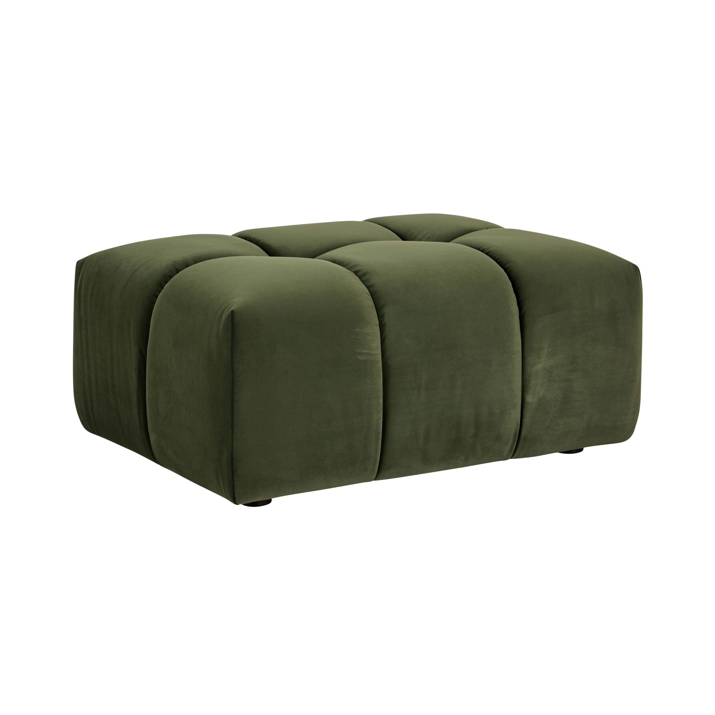 Alexis Ottoman Velvet Sofa Eucalyptus