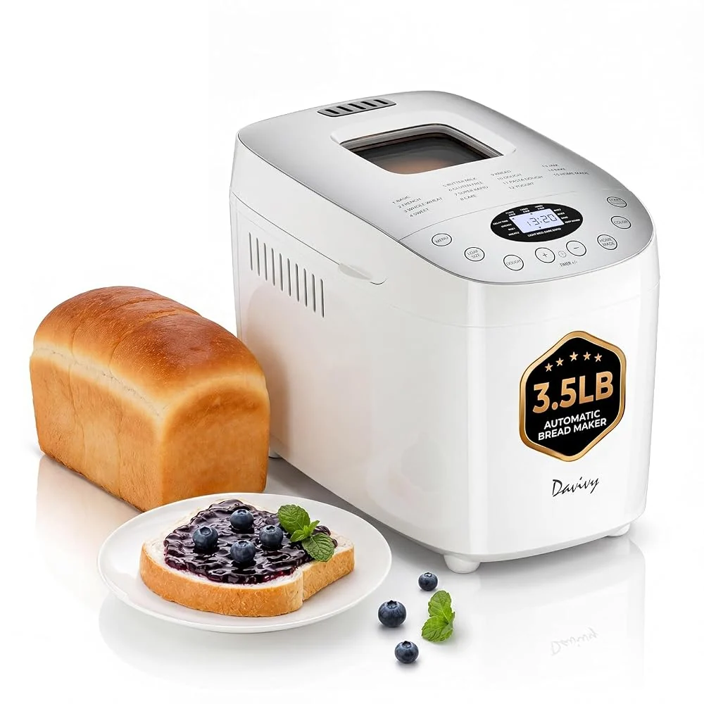 Davivy 3.5 lb Bread Maker with 2 Dough Kneading Paddles