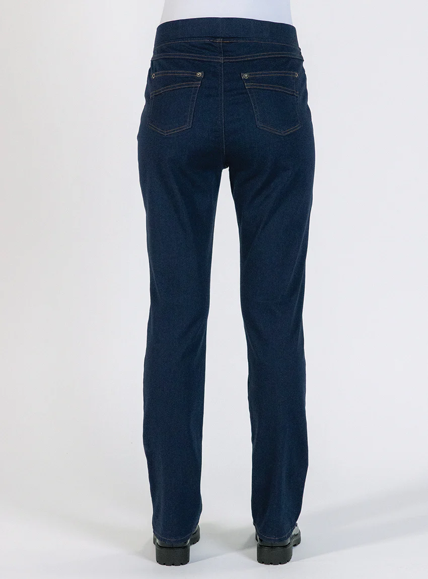 Jegging femme coton bleu indigo