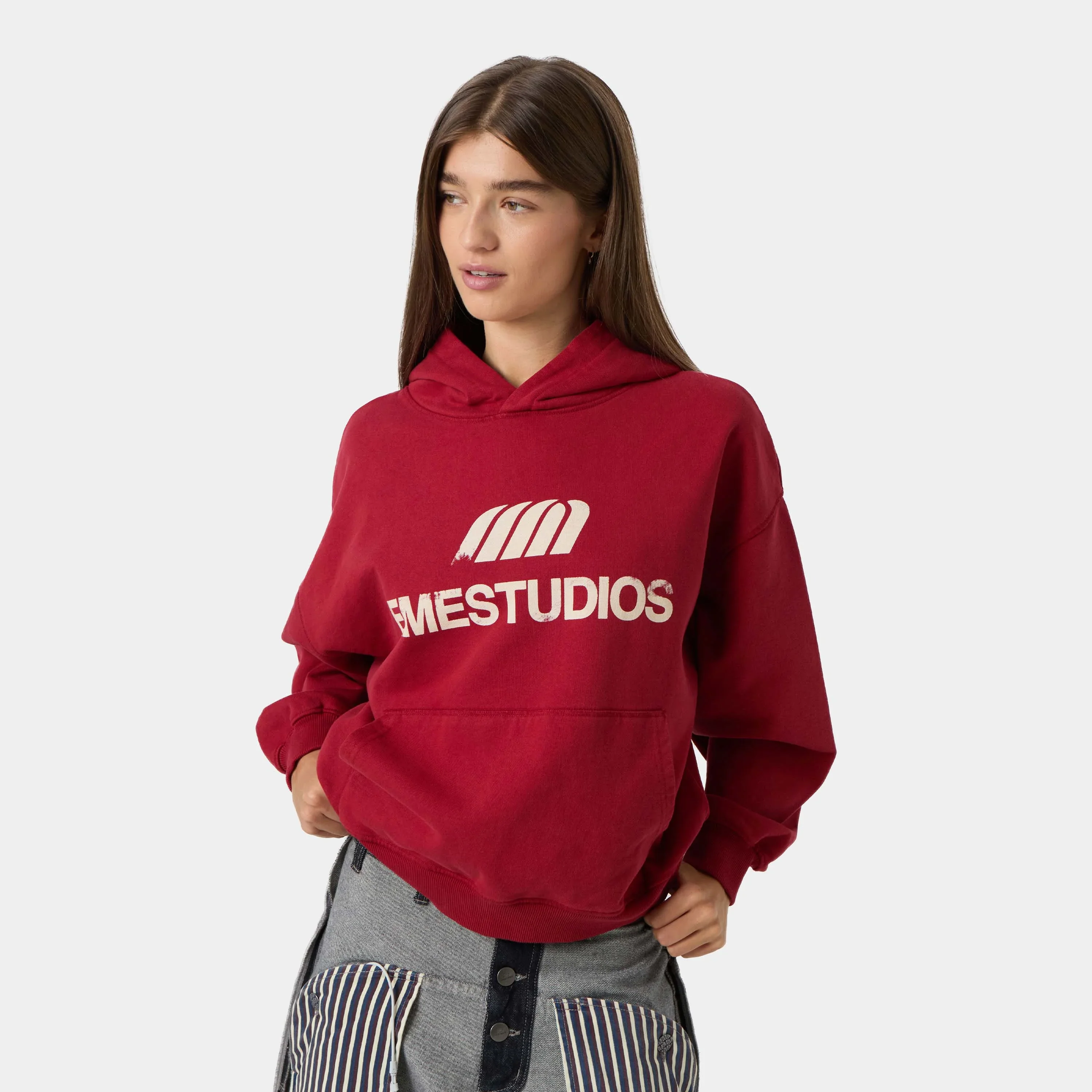 Brook Cherry Oversized Hoodie