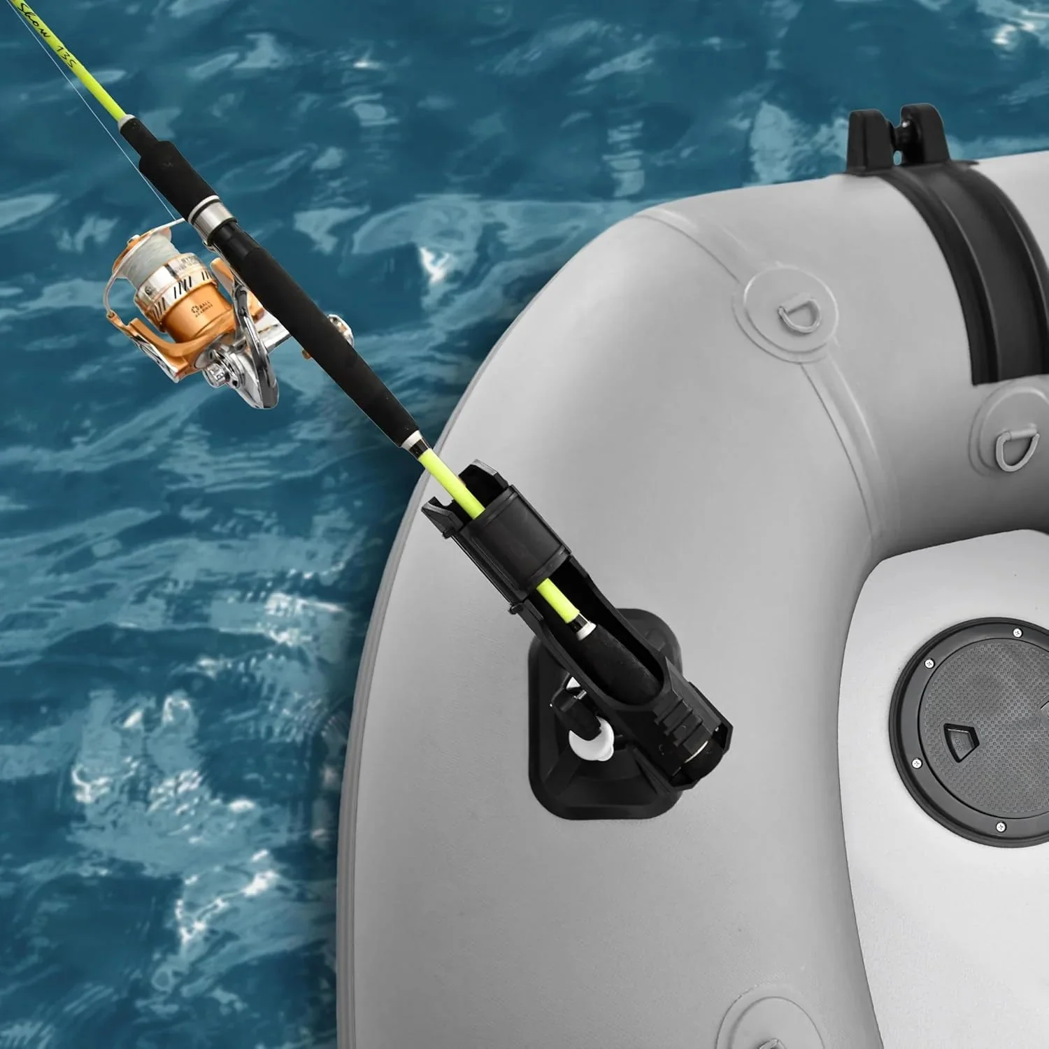Inflatable Boat | Yacht Dinghy Tender Raft | Multi Person Fishing Boat | Aluminum Floor Oars | Fishing Rod Holders | Heavy-duty Pvc | 2024…