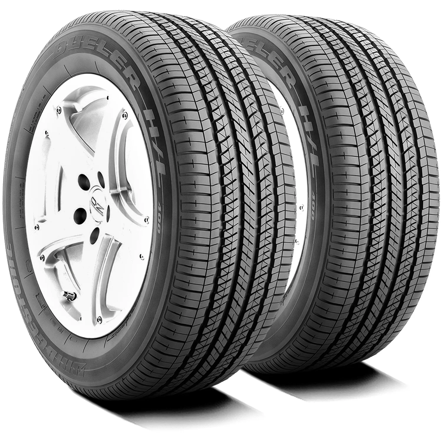 Set of 4 Bridgestone Dueler H/L 400 255/55R18 109H XL a/S All-Season Tires