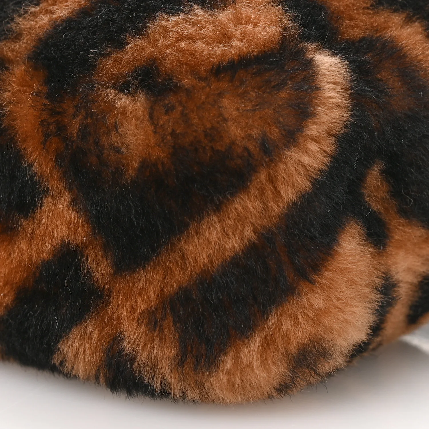 Shearling Vitello Dolce Macro FF 1974 Mini Tobacco Black