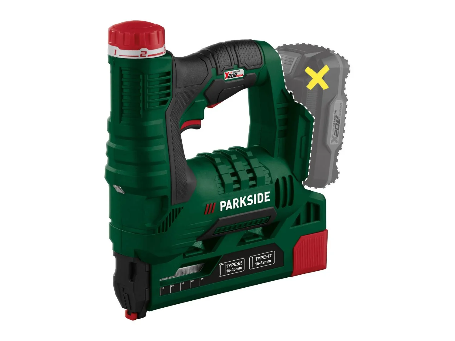 PARKSIDE Agrafeuse sans fil PAT 20-Li A1, 20 V