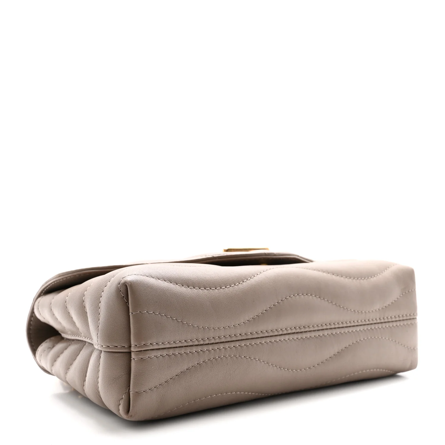 Calfskin LV New Wave Chain Bag Taupe