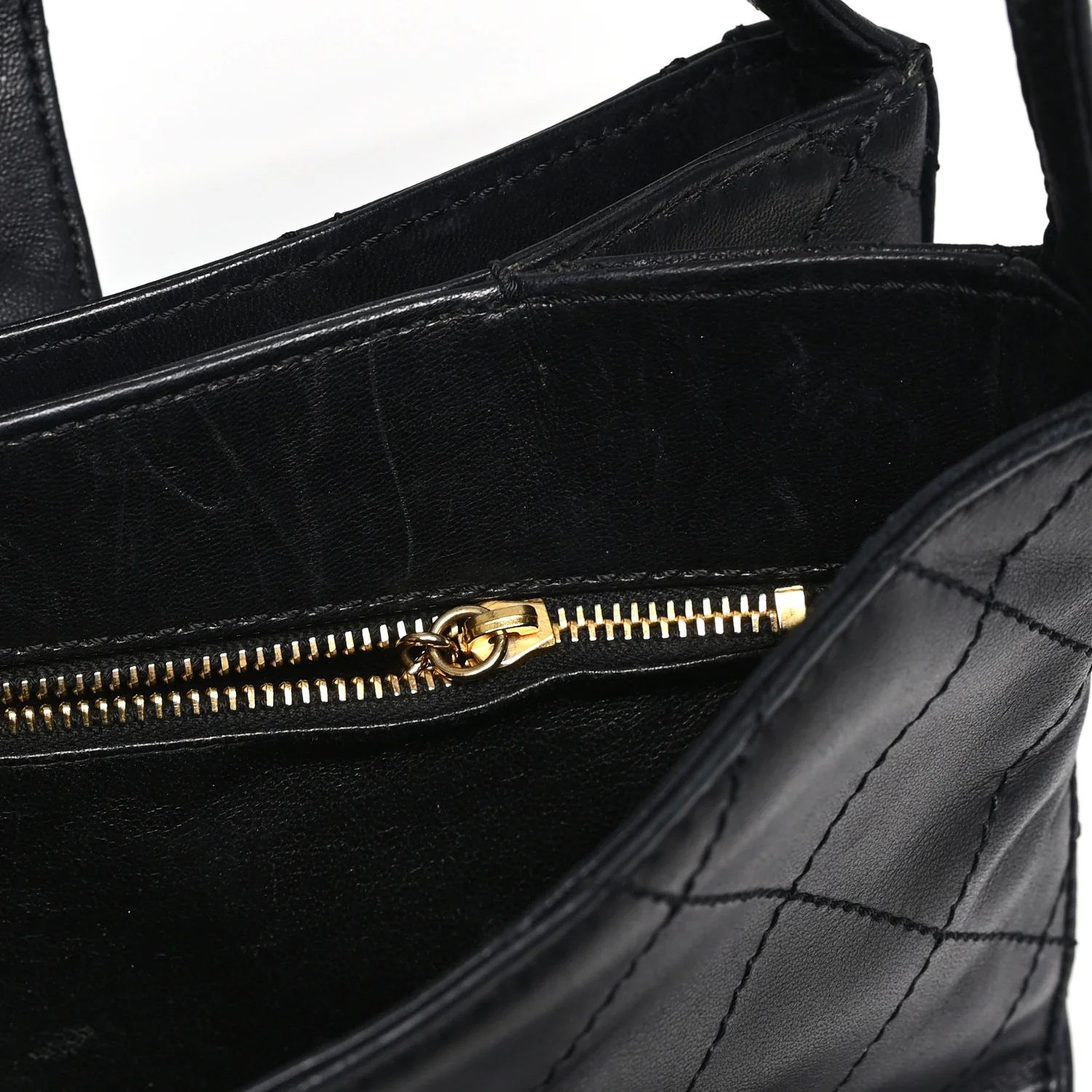 Lambskin Quilted CC Flap Shoulder Bag Black