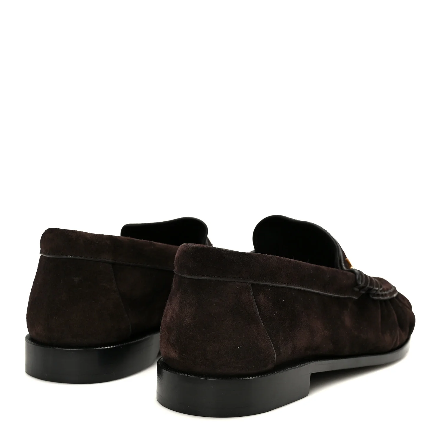 Suede Le Loafer 15 Penny Slippers 37 Dark Chocolate